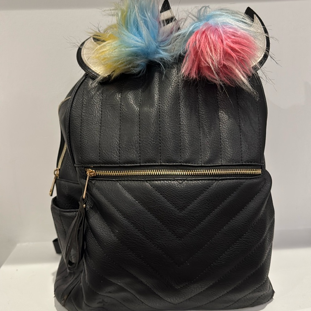 Unicorn Pleather Backpack